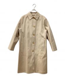 MACKINTOSH（マッキントッシュ）の古着「ゴム引きステンカラーコート」｜ベージュ