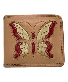 KC's LEATHER CRAFT（ケーシーズ）の古着「2つ折り財布」｜ベージュ