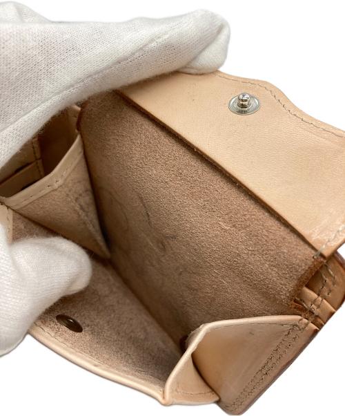 KC's LEATHER CRAFT（ケーシーズ）KC's LEATHER CRAFT (ケーシーズ) 2つ折り財布 ベージュの古着・服飾アイテム