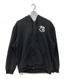 stussy（ステューシー）の古着「ジップパーカー」｜ブラック