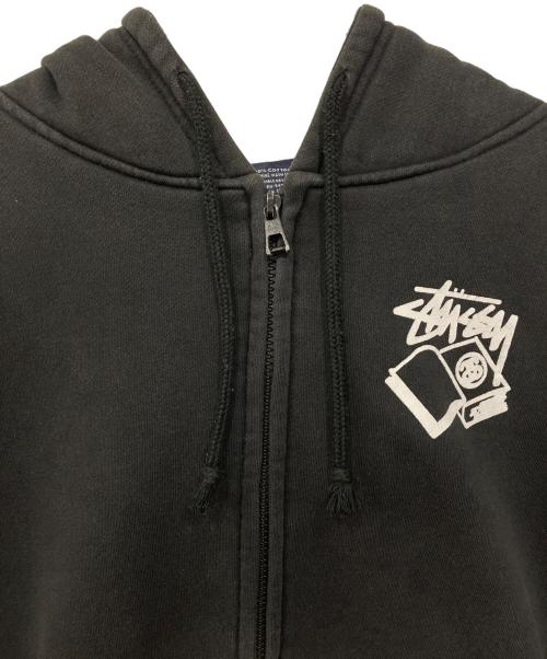 stussy（ステューシー）stussy (ステューシー) ジップパーカー ブラック サイズ:Lの古着・服飾アイテム
