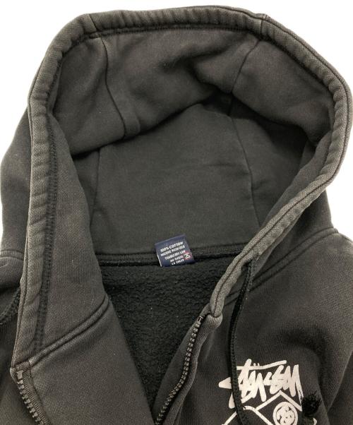 stussy（ステューシー）stussy (ステューシー) ジップパーカー ブラック サイズ:Lの古着・服飾アイテム