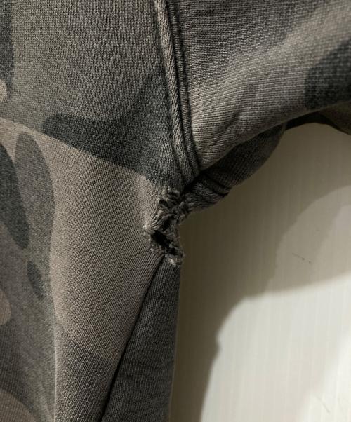 NEW BALANCE（ニューバランス）NEW BALANCE (ニューバランス) A BATHING APE (ア ベイシング エイプ) プルオーバーパーカー グレー×ブラック サイズ:Lの古着・服飾アイテム