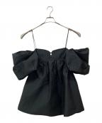 MAISON SPECIALメゾンスペシャル）の古着「袖付きブラウス」｜ブラック