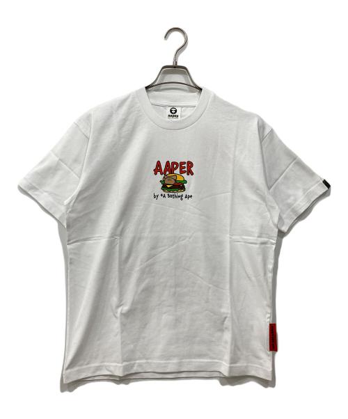 Aape BY A BATHING APE（エーエイプ バイ アベイシングエイプ）AAPE BY A BATHING APE (エーエイプ バイ アベイシングエイプ) プリントTシャツ ホワイト サイズ:Sの古着・服飾アイテム