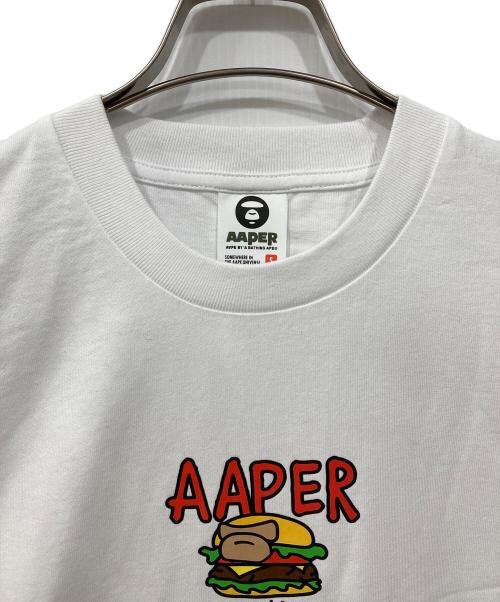 Aape BY A BATHING APE（エーエイプ バイ アベイシングエイプ）AAPE BY A BATHING APE (エーエイプ バイ アベイシングエイプ) プリントTシャツ ホワイト サイズ:Sの古着・服飾アイテム