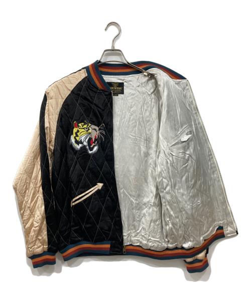 HOUSTON（ヒューストン）HOUSTON (ヒューストン) ビンテージ加工レーヨンスーベニアジャケット ブラック サイズ:XLの古着・服飾アイテム