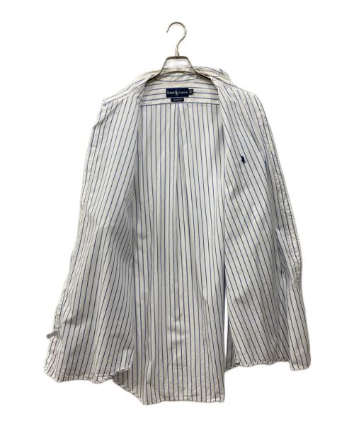RALPH LAUREN（ラルフローレン）RALPH LAUREN (ラルフローレン) 90’s ストライプシャツ ホワイト×ブルー サイズ:SIZE 17 1/2の古着・服飾アイテム