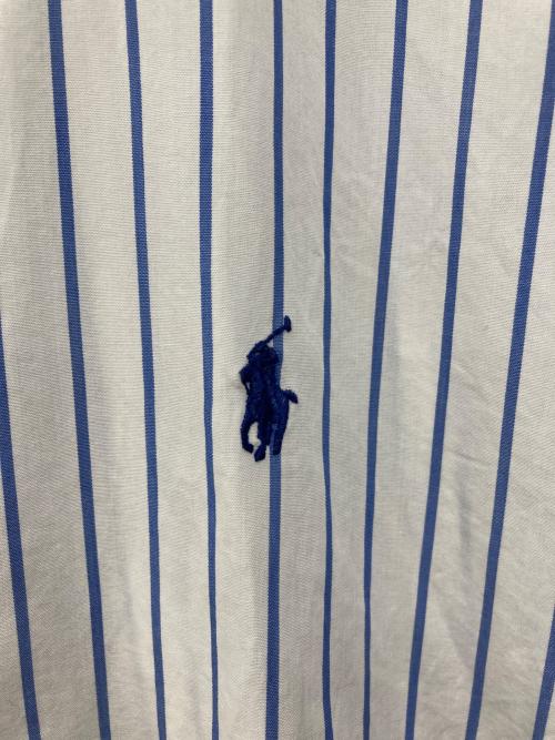 RALPH LAUREN（ラルフローレン）RALPH LAUREN (ラルフローレン) 90’s ストライプシャツ ホワイト×ブルー サイズ:SIZE 17 1/2の古着・服飾アイテム