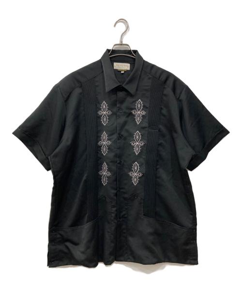 DiCAPRIO（ディカプリオ）DiCAPRIO (ディカプリオ) キューバシャツ ブラック サイズ:44の古着・服飾アイテム