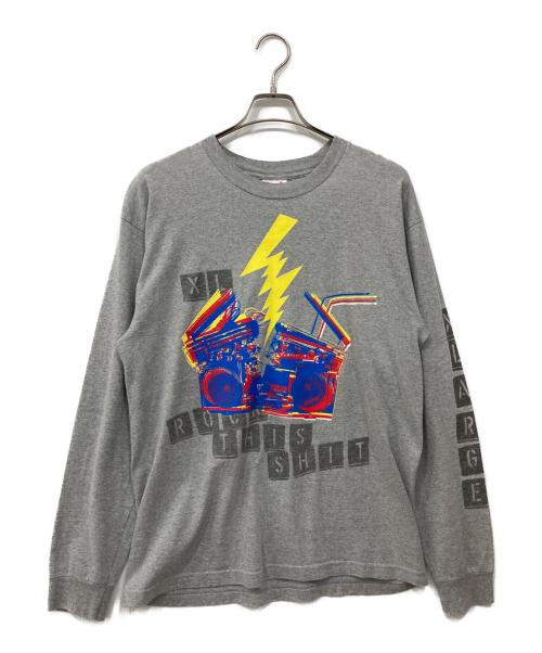 X-LARGE（エクストララージ）X-LARGE (エクストララージ) ロングスリーブカットソー グレー サイズ:Lの古着・服飾アイテム