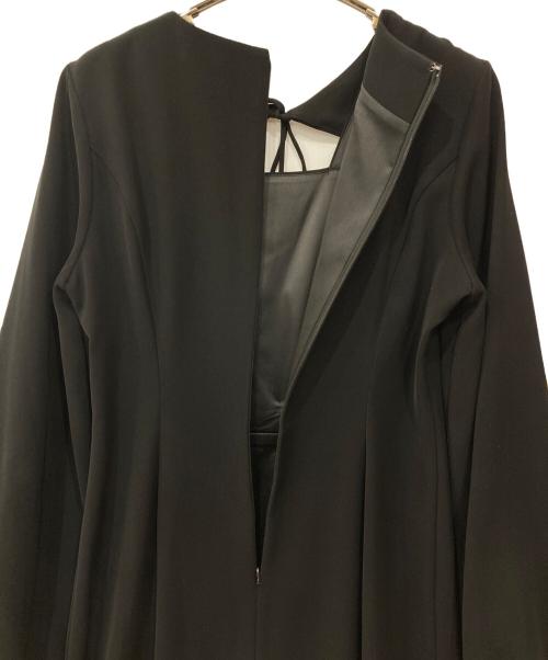 anuans（アニュアンス）anuans (アニュアンス) フロントリボンデザインワンピース ブラック サイズ:Mの古着・服飾アイテム