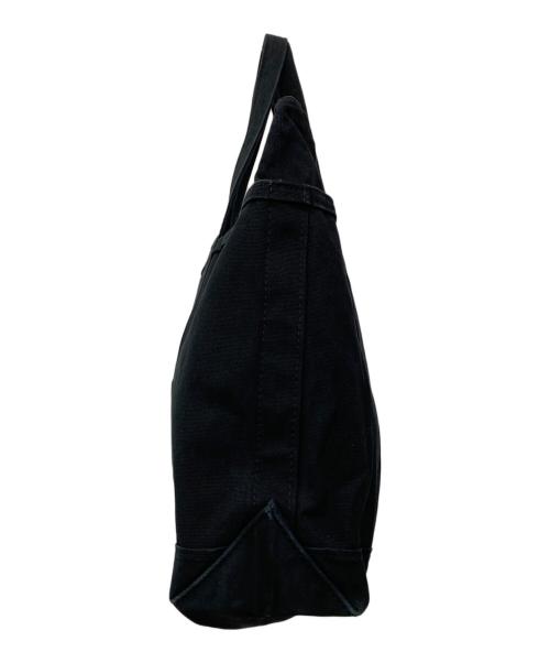 POLO RALPH LAUREN（ポロ・ラルフローレン）POLO RALPH LAUREN (ポロ・ラルフローレン) ロゴキャンバスミディアムトートバッグ ブラックの古着・服飾アイテム