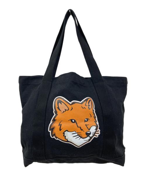 maison kitsune（メゾンキツネ）maison kitsune (メゾンキツネ) トートバッグ ブラックの古着・服飾アイテム