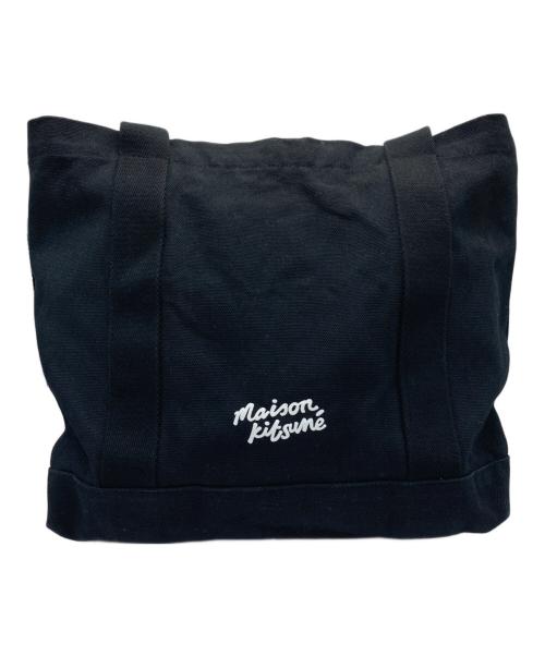 maison kitsune（メゾンキツネ）maison kitsune (メゾンキツネ) トートバッグ ブラックの古着・服飾アイテム