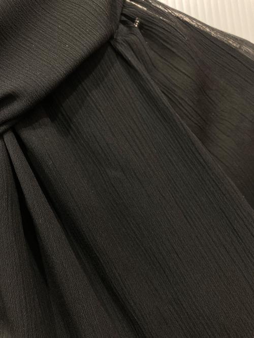 L’AUBE BLANC（ローブブラン）L’AUBE BLANC (ローブブラン) シアーブラウス ブラック サイズ:Freeの古着・服飾アイテム