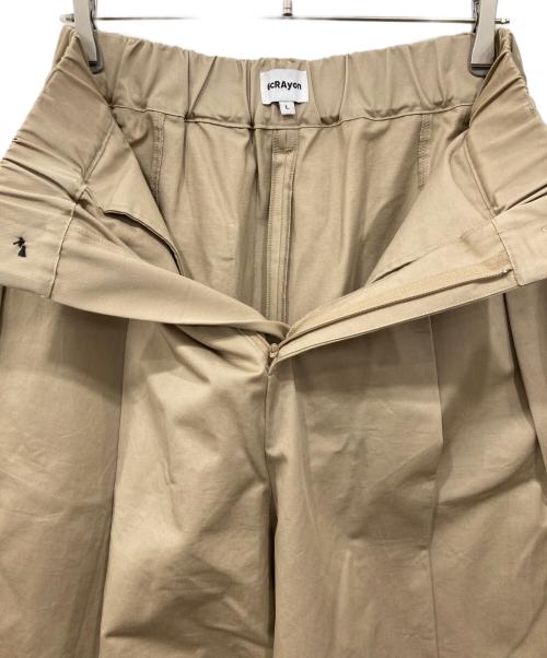 6cRAyon（シックスクレヨン）6cRAyon (シックスクレヨン) バギーパンツ ベージュ サイズ:Lの古着・服飾アイテム