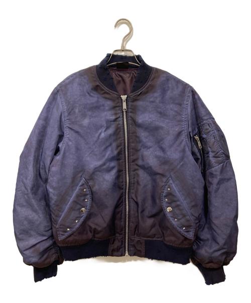 BELVET（ベルベット）BELVET (ベルベット) MA-1ジャケット パープル サイズ:Mの古着・服飾アイテム