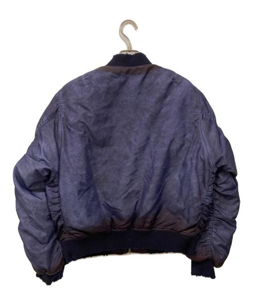 BELVET（ベルベット）BELVET (ベルベット) MA-1ジャケット パープル サイズ:Mの古着・服飾アイテム