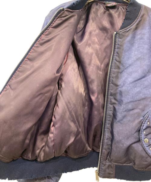 BELVET（ベルベット）BELVET (ベルベット) MA-1ジャケット パープル サイズ:Mの古着・服飾アイテム