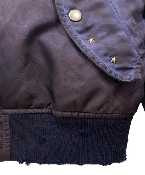 BELVET（ベルベット）BELVET (ベルベット) MA-1ジャケット パープル サイズ:Mの古着・服飾アイテム