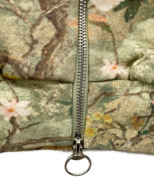 scuffers（スカッファー）scuffers (スカッファー) リアルフラワージップパーカー グリーン サイズ:Mの古着・服飾アイテム