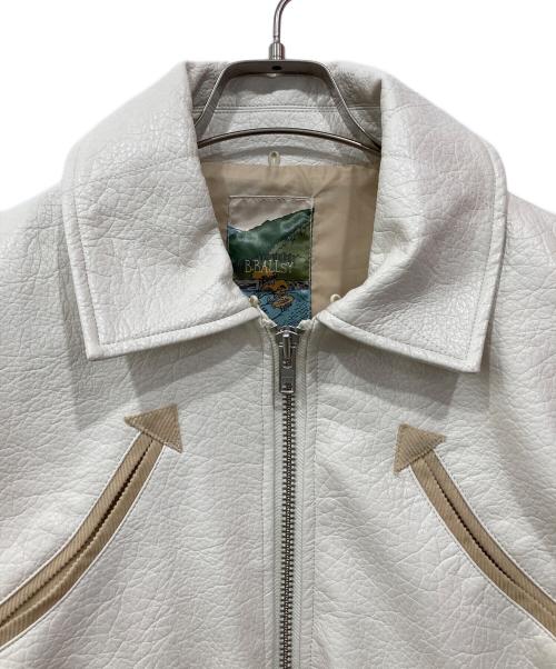 Ballsy.Brothers（ボールジーブラザーズ）Ballsy.Brothers (ボールジーブラザーズ) ウエスタンフェイクレザーワークジャケット ホワイト サイズ:Mの古着・服飾アイテム