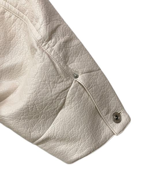 Ballsy.Brothers（ボールジーブラザーズ）Ballsy.Brothers (ボールジーブラザーズ) ウエスタンフェイクレザーワークジャケット ホワイト サイズ:Mの古着・服飾アイテム