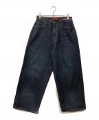 Jaded Londonジェイデッドロンドン）の古着「レインボースクリプトデニムパンツ」｜インディゴ