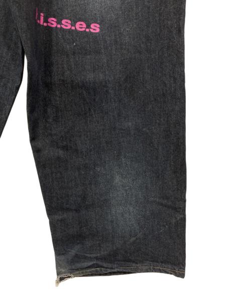 Jaded London（ジェイデッドロンドン）Jaded London (ジェイデッドロンドン) レインボースクリプトデニムパンツ インディゴ サイズ:30の古着・服飾アイテム