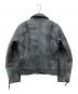 CAMPHOR WOOD (カンファーウッド) フェードショートレングスPUレザージャケット グレー サイズ:M：15000円
