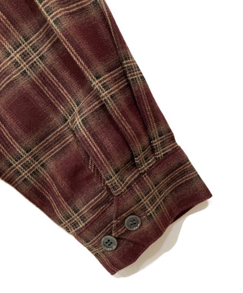 Ballsy.Brothers（ボールジーブラザーズ）BALLSY.BROTHERS (ボールジーブラザーズ) チェックアソートウエスタンフランネルシャツ ボルドー サイズ:M 未使用品の古着・服飾アイテム
