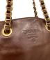 中古・古着 PRADA (プラダ) チェーントートバッグ ブラウン：30000円