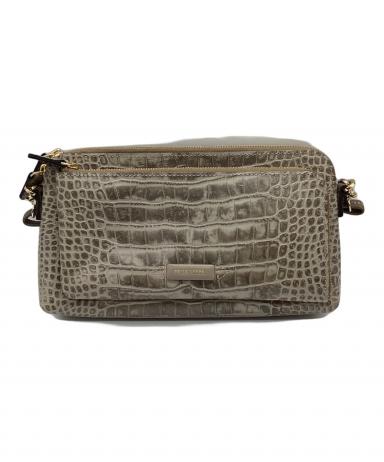 中古・古着通販】PELLE BORSA (ペレボルサ) クロコ型押しウォレット 