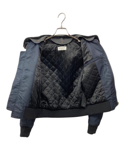 Saint Laurent Paris（サンローランパリ）Saint Laurent Paris (サンローランパリ) アビエイター ボンバージャケット ネイビー サイズ:44の古着・服飾アイテム
