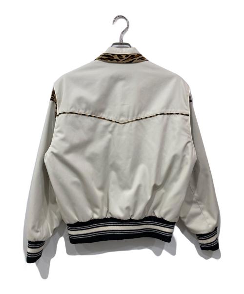 WACKO MARIA（ワコマリア）WACKO MARIA (ワコマリア) レオパード切替 ウエスタンジャケット ホワイト サイズ:Sの古着・服飾アイテム