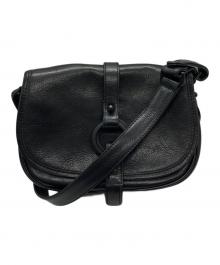 3.1 phillip lim（スリーワンフィリップリム）の古着「サークルモチーフレザーショルダーバッグ」｜ブラック