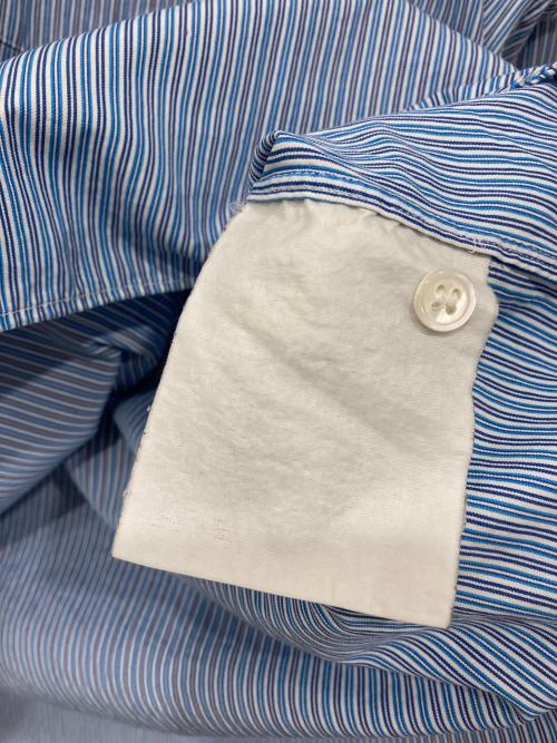 COMME des GARCONS SHIRT（コムデギャルソンシャツ）COMME des GARCONS SHIRT (コムデギャルソンシャツ) パッチワークストライプシャツ ブルー サイズ:Sの古着・服飾アイテム