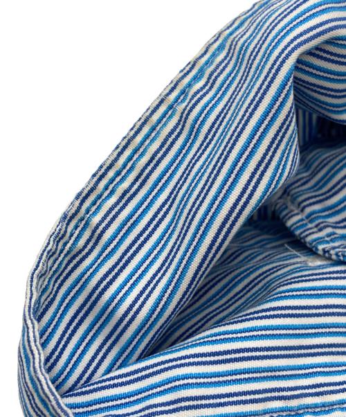 COMME des GARCONS SHIRT（コムデギャルソンシャツ）COMME des GARCONS SHIRT (コムデギャルソンシャツ) パッチワークストライプシャツ ブルー サイズ:Sの古着・服飾アイテム
