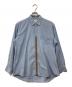 COMME des GARCONS SHIRT（コムデギャルソンシャツ）の古着「パッチワークストライプシャツ」｜ブルー