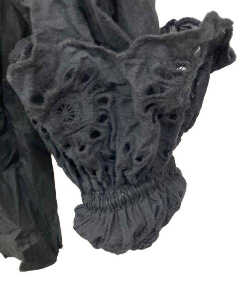 machatt（マチャット）machatt (マチャット) レースブラウス ブラック サイズ:Freeの古着・服飾アイテム