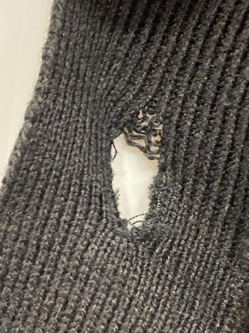 PLAY COMME des GARCONS（プレイコムデギャルソン）PLAY COMME des GARCONS (プレイコムデギャルソン) ハートワッペン カーディガン ブラック サイズ:Mの古着・服飾アイテム