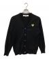 PLAY COMME des GARCONS（プレイコムデギャルソン）の古着「ハートワッペン カーディガン」｜ブラック