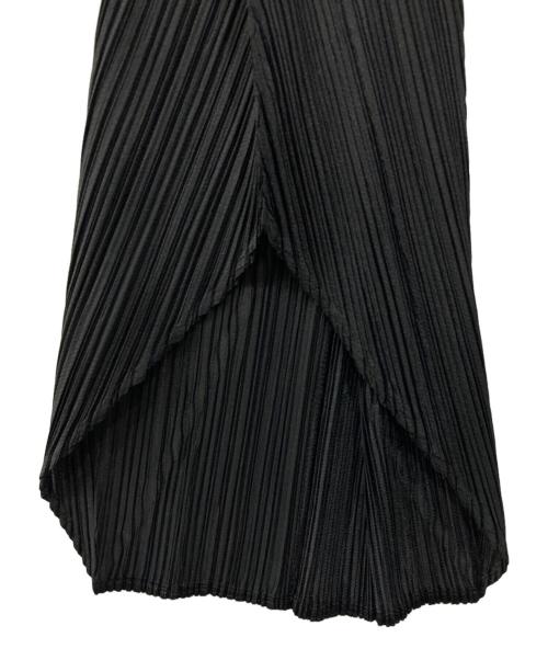 PLEATS PLEASE（プリーツプリーズ）PLEATS PLEASE (プリーツプリーズ) 裾変形プリーツパンツ ブラック サイズ:3の古着・服飾アイテム