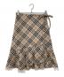 BURBERRY BLUE LABEL（バーバリー ブルー レーベル）の古着「ノバチェックラップスカート」｜ベージュ