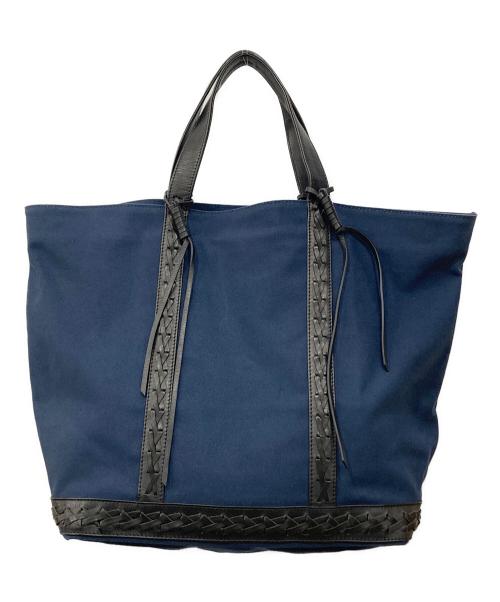 Le Cabas vanessabruno（ヴァネッサブリューノ）Le Cabas VANESSABRUNO (ヴァネッサブリューノ) トートバッグ ネイビーの古着・服飾アイテム