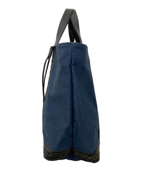 Le Cabas vanessabruno（ヴァネッサブリューノ）Le Cabas VANESSABRUNO (ヴァネッサブリューノ) トートバッグ ネイビーの古着・服飾アイテム