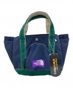 THE NORTHFACE PURPLELABELザ・ノースフェイス パープルレーベル）の古着「CORDURA Canvas Field Tote S / コーデュラ キャンバス フィールド トート S」｜ネイビー×グリーン