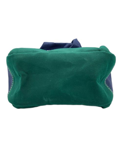 THE NORTHFACE PURPLELABEL（ザ・ノースフェイス パープルレーベル）THE NORTHFACE PURPLELABEL (ザ・ノースフェイス パープルレーベル) CORDURA Canvas Field Tote S / コーデュラ キャンバス フィールド トート S ネイビー×グリーン サイズ:ONEの古着・服飾アイテム