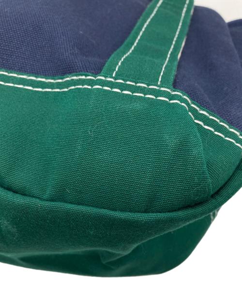 THE NORTHFACE PURPLELABEL（ザ・ノースフェイス パープルレーベル）THE NORTHFACE PURPLELABEL (ザ・ノースフェイス パープルレーベル) CORDURA Canvas Field Tote S / コーデュラ キャンバス フィールド トート S ネイビー×グリーン サイズ:ONEの古着・服飾アイテム